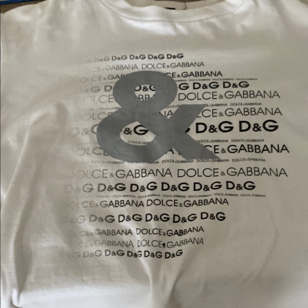 Dolce & Gabbana Kids White & Gray Graphic T-Shirt